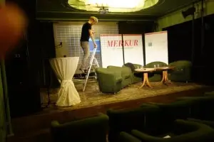 Foto Bühnenvorbereitung