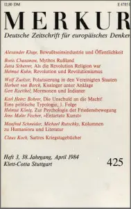 Heft-Cover Merkur Nr. 425