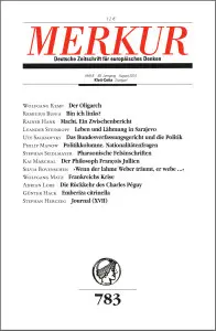 Heft-Cover Merkur Nr. 783