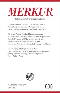 Heft-Cover Merkur Nr. 800