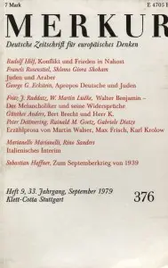 Heft-Cover Merkur Nr. 376