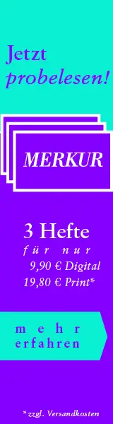 Anzeige Merkur Probeabo: Jetzt probelesen! 3 Hefte für nur 9,90€ (Digital) bzw. 19,80€ (Print, zuzüglich Versandkosten)