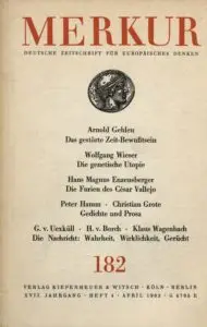 Heft-Cover Merkur Nr. 182