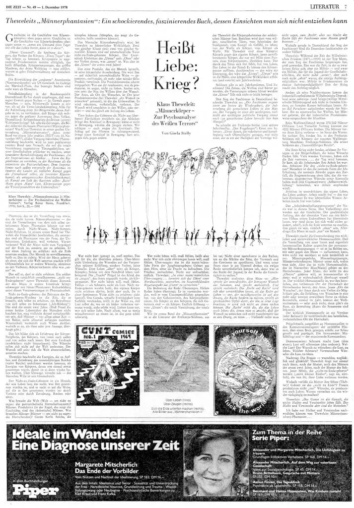 Gisela Stelly über den zweiten Band von Theweleits "Männerphantasien