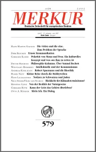 Heft-Cover Merkur Nr. 579