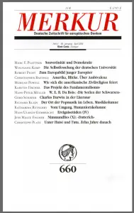 Heft-Cover Merkur Nr. 660
