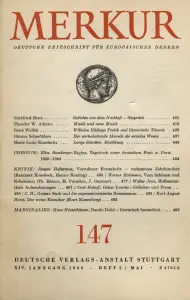 Heft-Cover Merkur Nr. 147