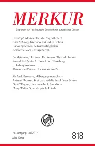 Heft-Cover Merkur Nr. 818