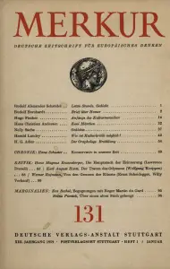 Heft-Cover Merkur Nr. 131