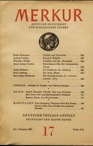 Heft-Cover Merkur Nr. 17